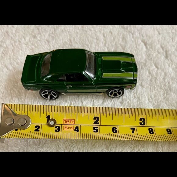 HOTWHEELS GREEN '68 1968 COPO CHEVROLET CAMARO - MADE IN MALAYSIA. - Picture 2 of 9